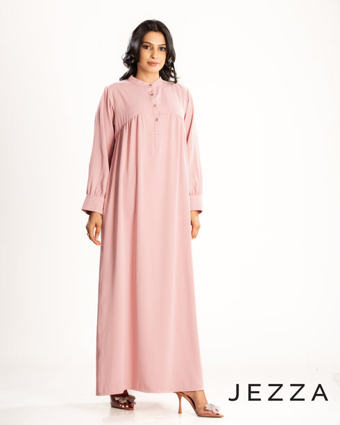 Mandarin Collar Georgette Dress 62652